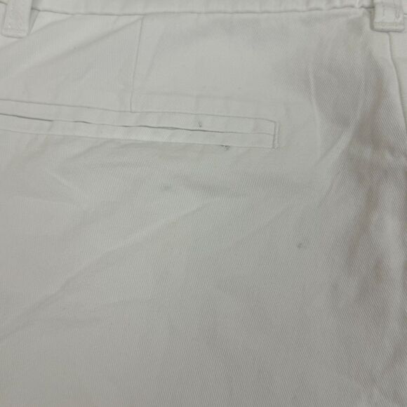 J.CREW 5” Classic Chino Shorts 10 White 100% Cotton Slant Pockets B29 - Picture 4 of 6